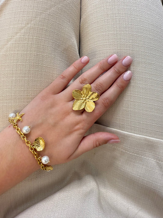Bague "Fleur d’Or"
