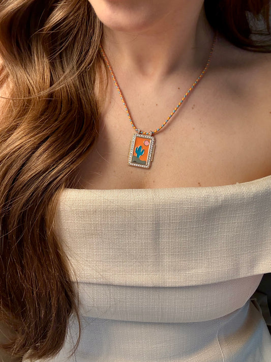 Collier "Cactus Sunset"