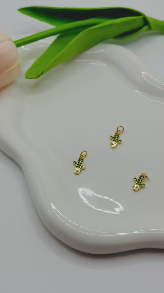 Charm "Cactus vert"