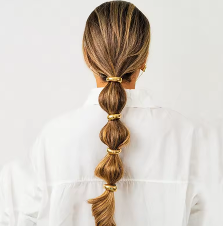 Set “Ondine” – Bijoux de cheveux dorés